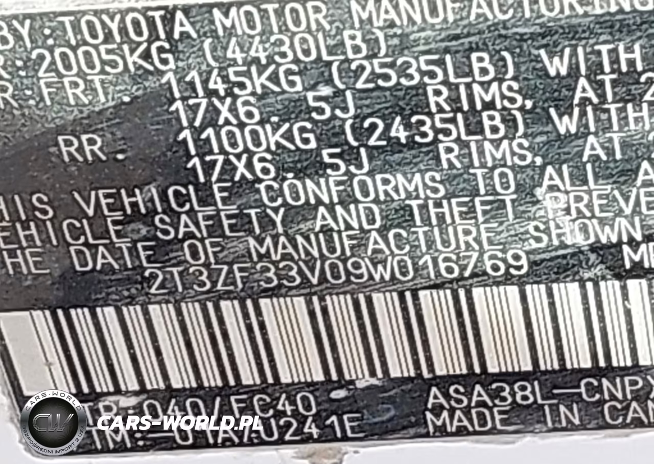 2009 Toyota Rav4 VIN:2T3ZF33V09W016769 - 9
