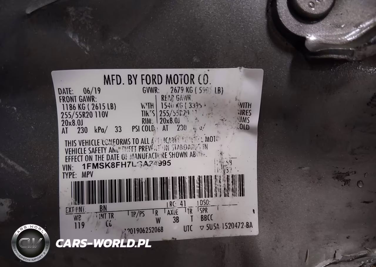 2020 Ford Explorer Limited VIN:1FMSK8FH7LGA24995 - 9