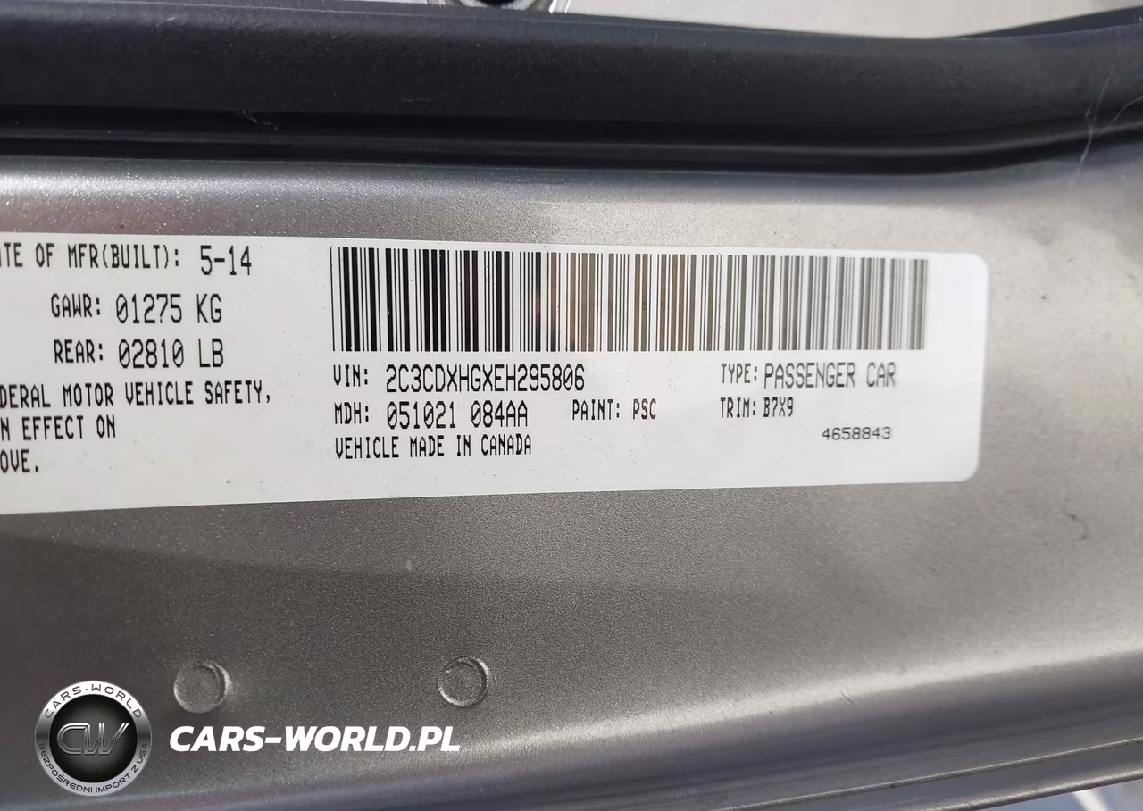 2014 Dodge Charger Sxt VIN:2C3CDXHGXEH295806 - 9