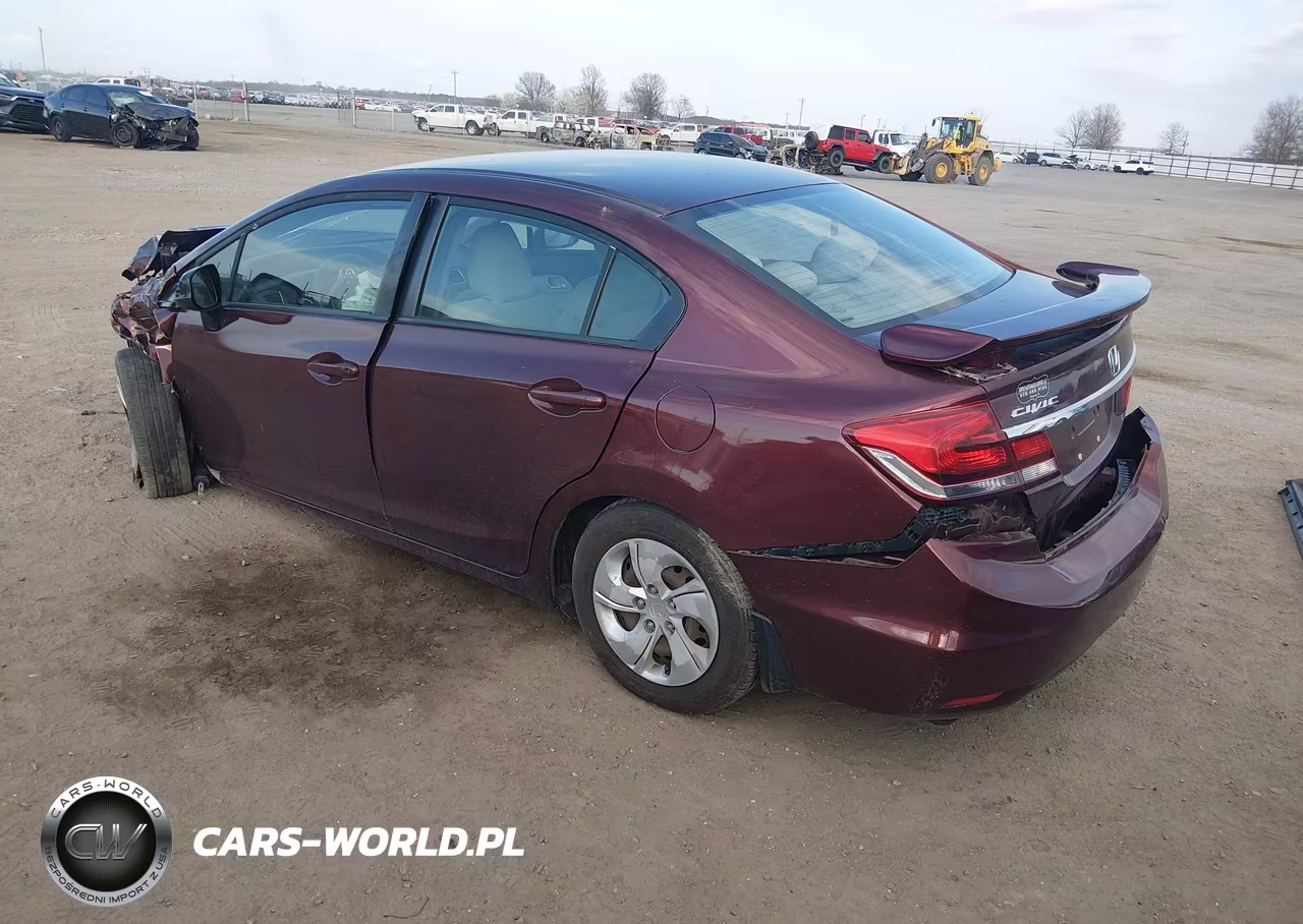 2013 Honda Civic Lx VIN:19XFB2F57DE029267 - 3