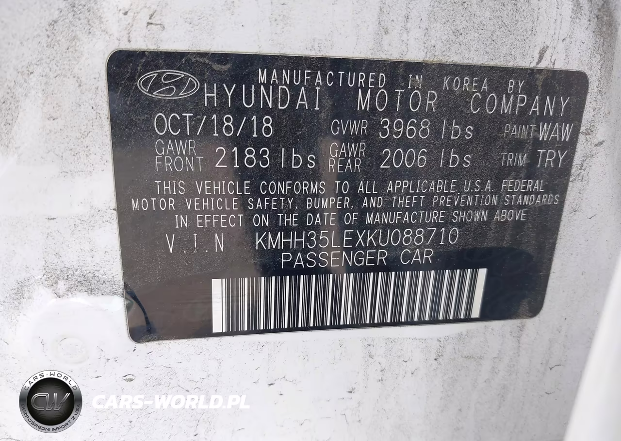 2019 Hyundai Elantra Gt VIN:KMHH35LEXKU088710 - 9