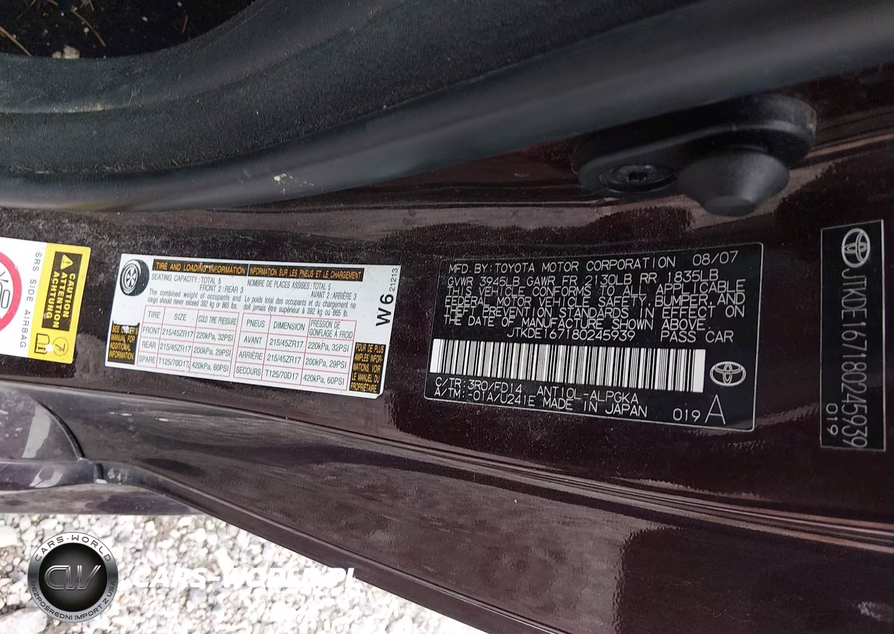 2008 Scion Tc VIN:JTKDE167180245939 - 9