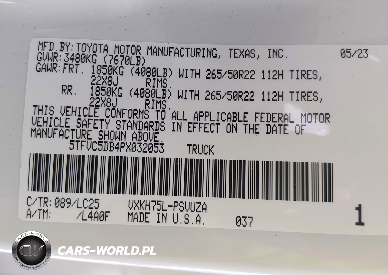 2023 Toyota Tundra Hybrid Capstone VIN:5TFVC5DB4PX032053 - 9