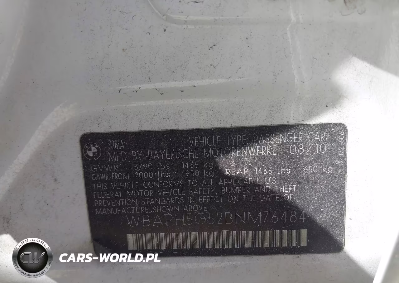 2011 BMW 328I VIN:WBAPH5G52BNM76484 - 9