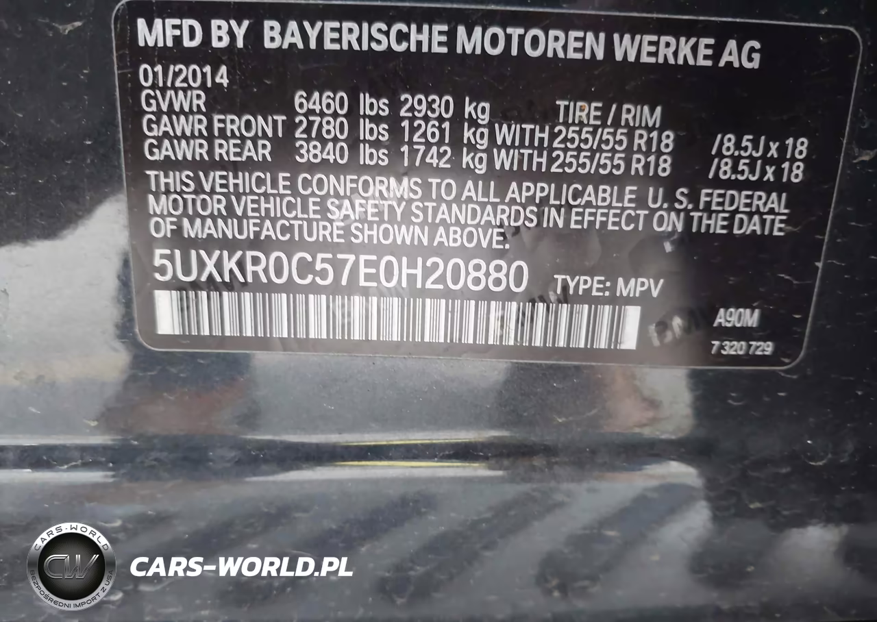 2014 BMW X5 xDrive35I VIN:5UXKR0C57E0H20880 - 9