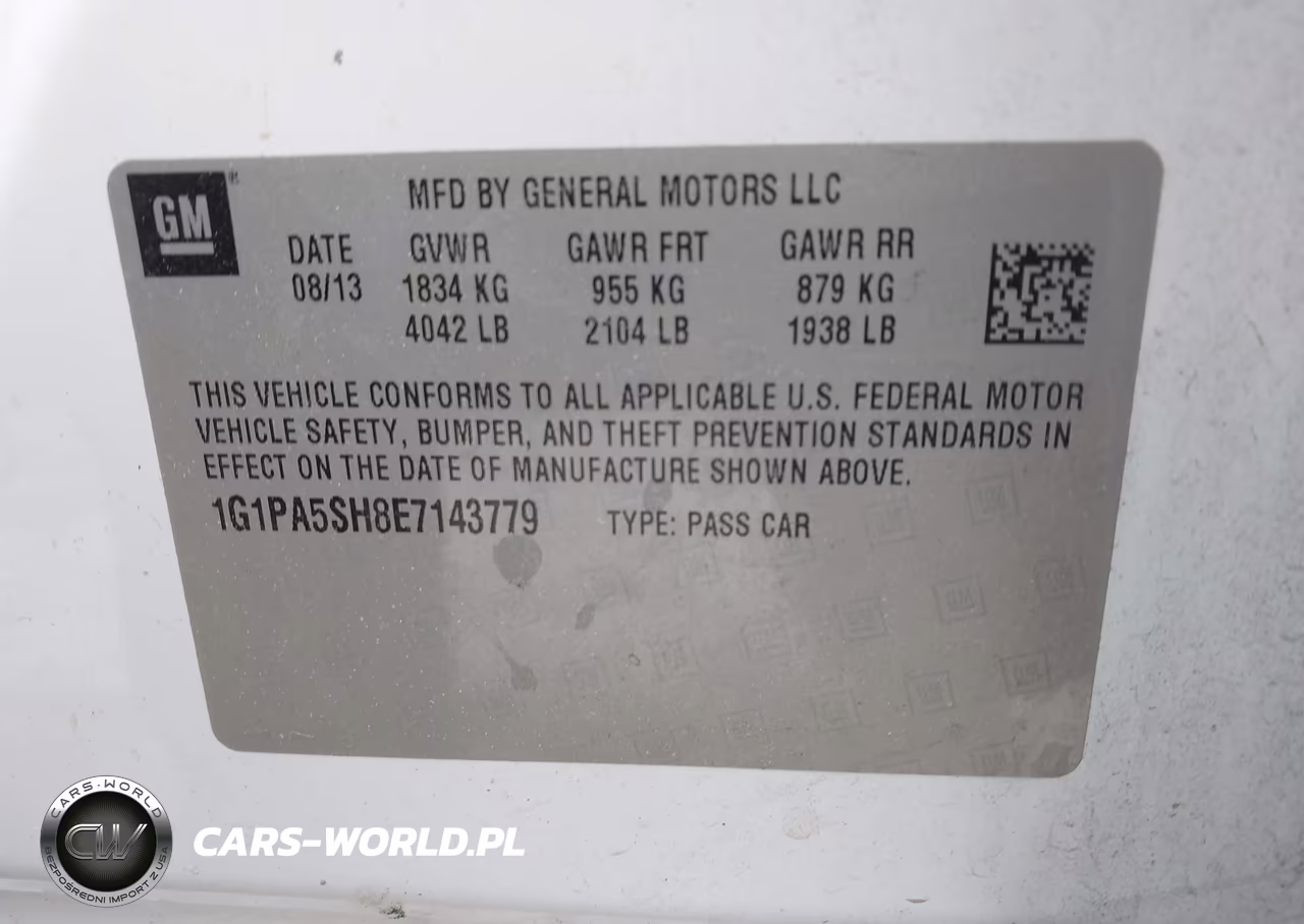 2014 Chevrolet Cruze Ls Auto VIN:1G1PA5SH8E7143779 - 9