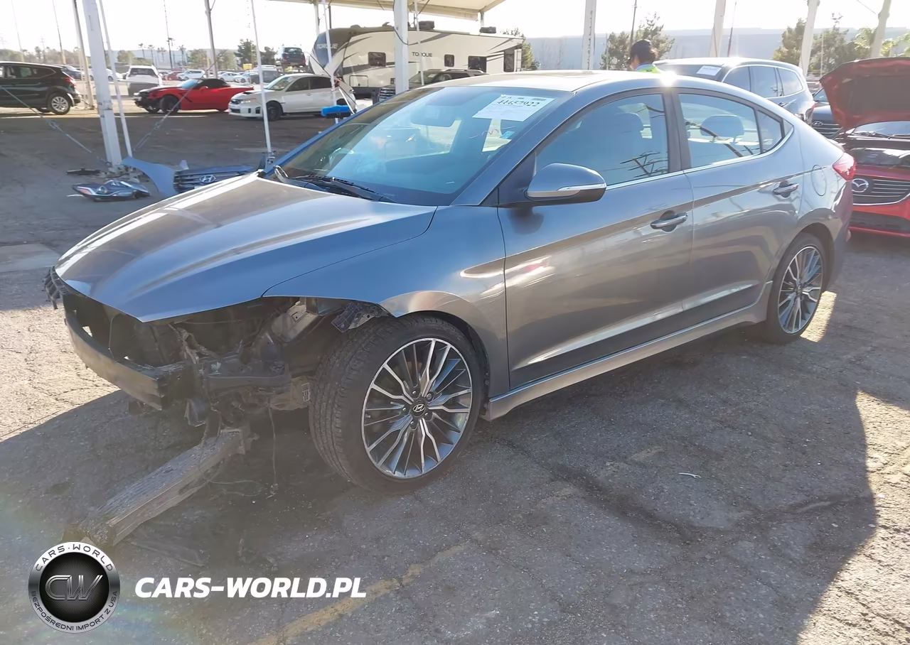 2018 Hyundai Elantra Sport VIN:KMHD04LBXJU507886 - 2