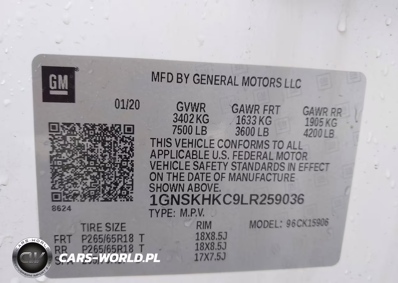 2020 Chevrolet Suburban 4Wd Lt VIN:1GNSKHKC9LR259036 - 9