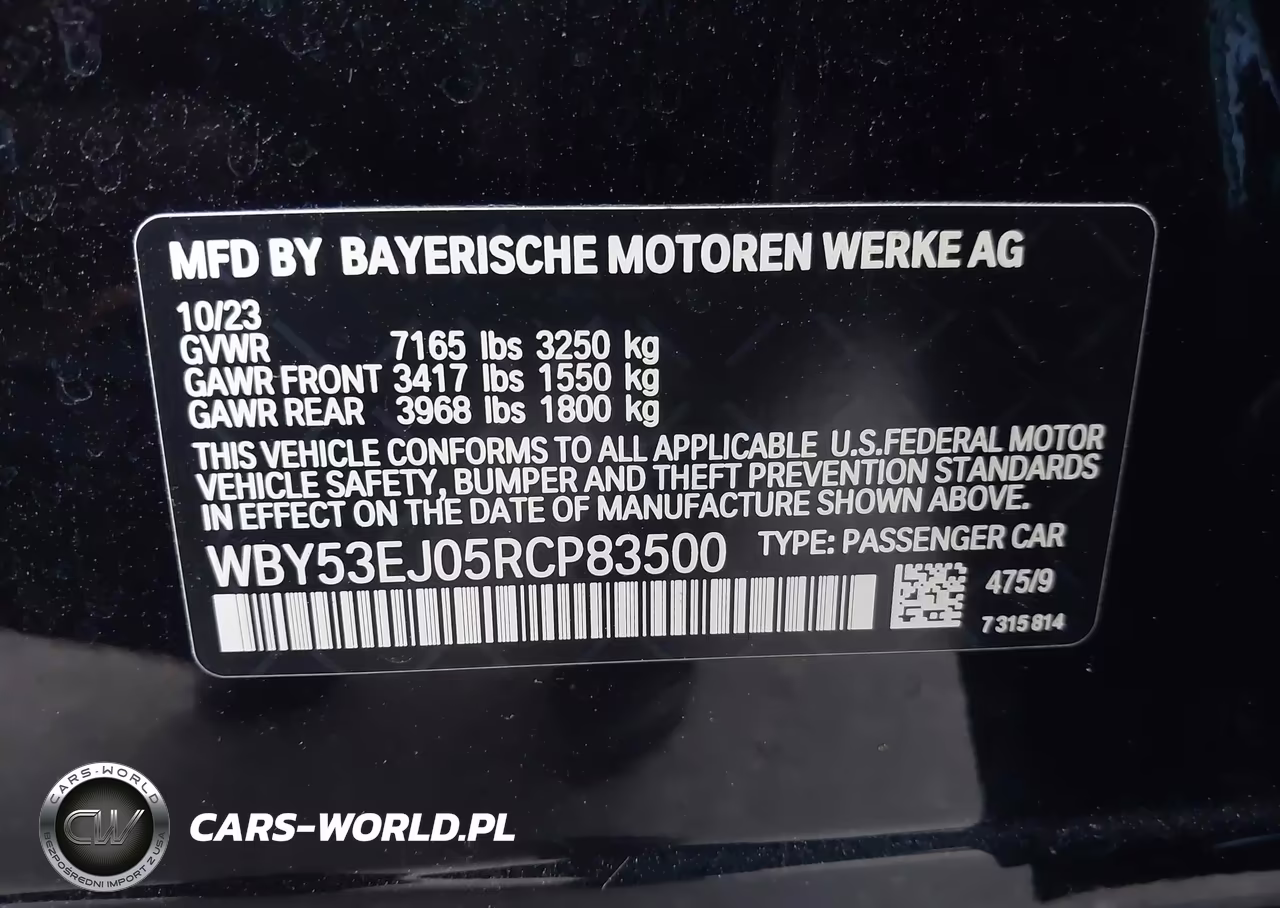 2024 BMW I7 xDrive60 VIN:WBY53EJ05RCP83500 - 9