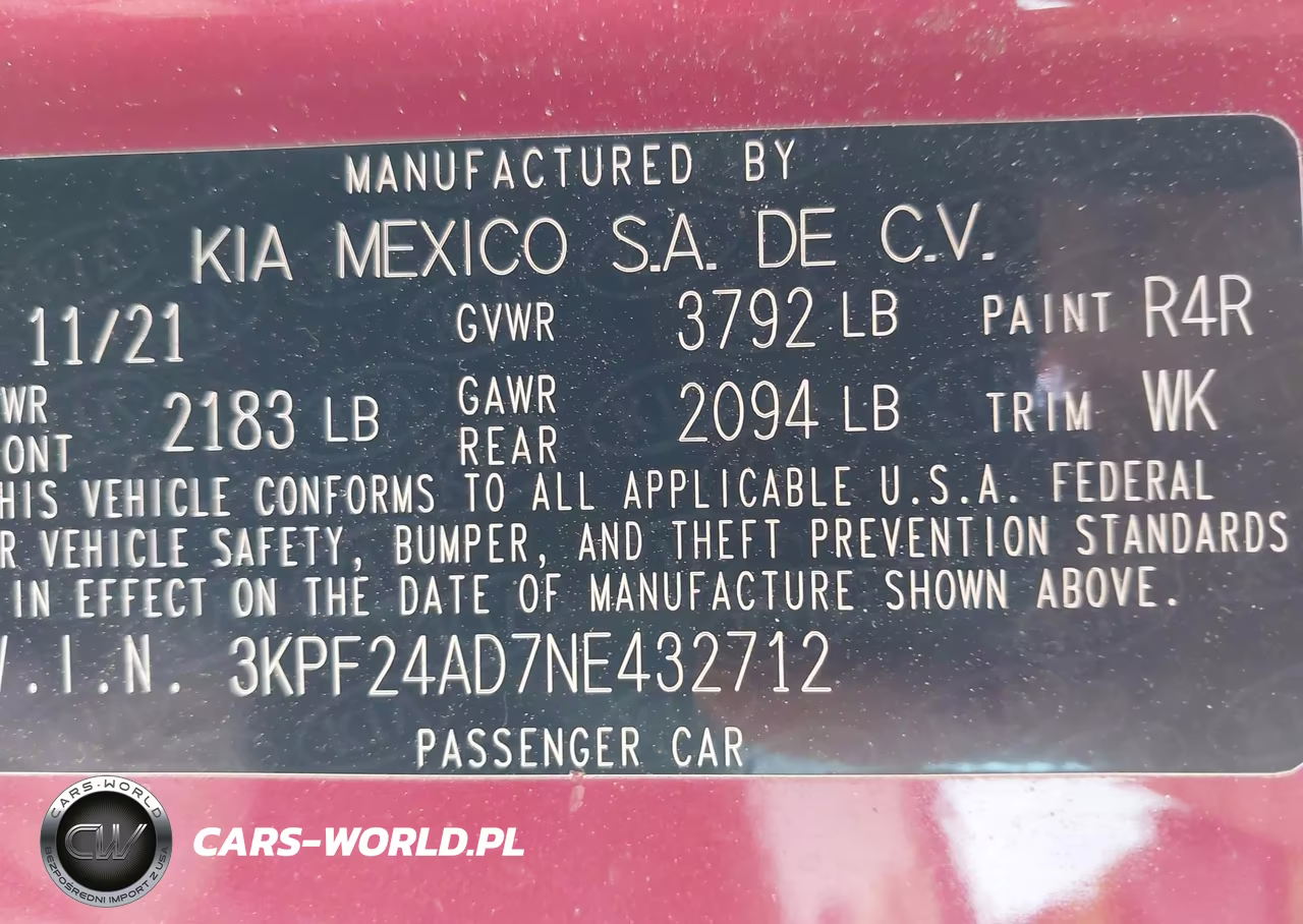 2022 Kia Forte Lxs VIN:3KPF24AD7NE432712 - 9