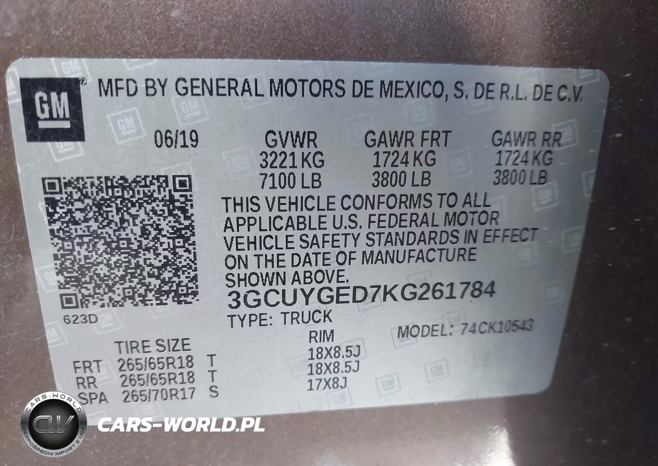 2019 Chevrolet Silverado 1500 Ltz VIN:3GCUYGED7KG261784 - 9