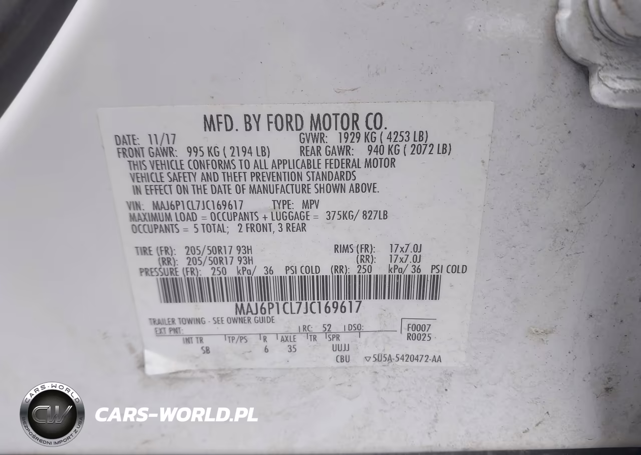 2018 Ford Ecosport Ses VIN:MAJ6P1CL7JC169617 - 9