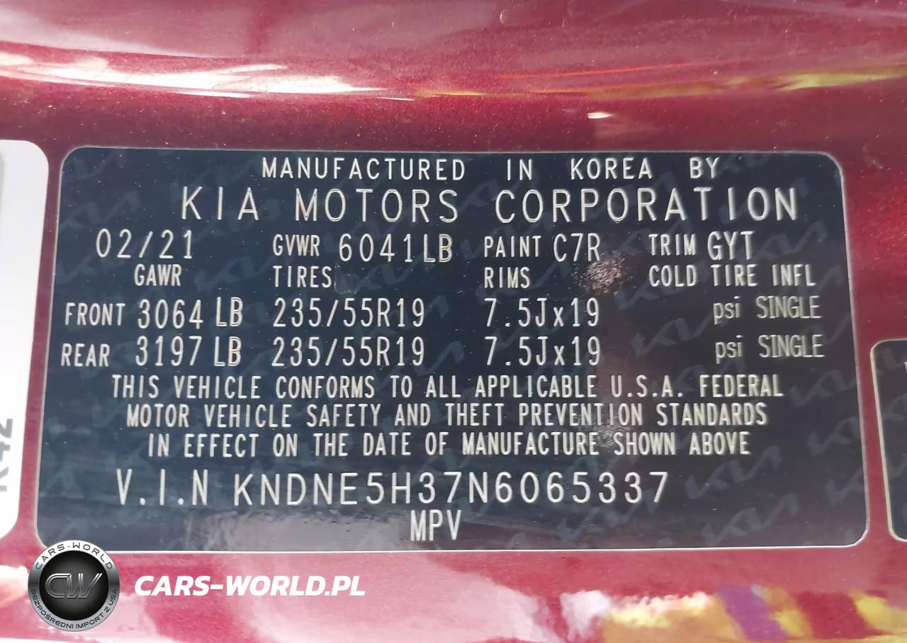2022 Kia Carnival Mpv Sx Prestige VIN:KNDNE5H37N6065337 - 9
