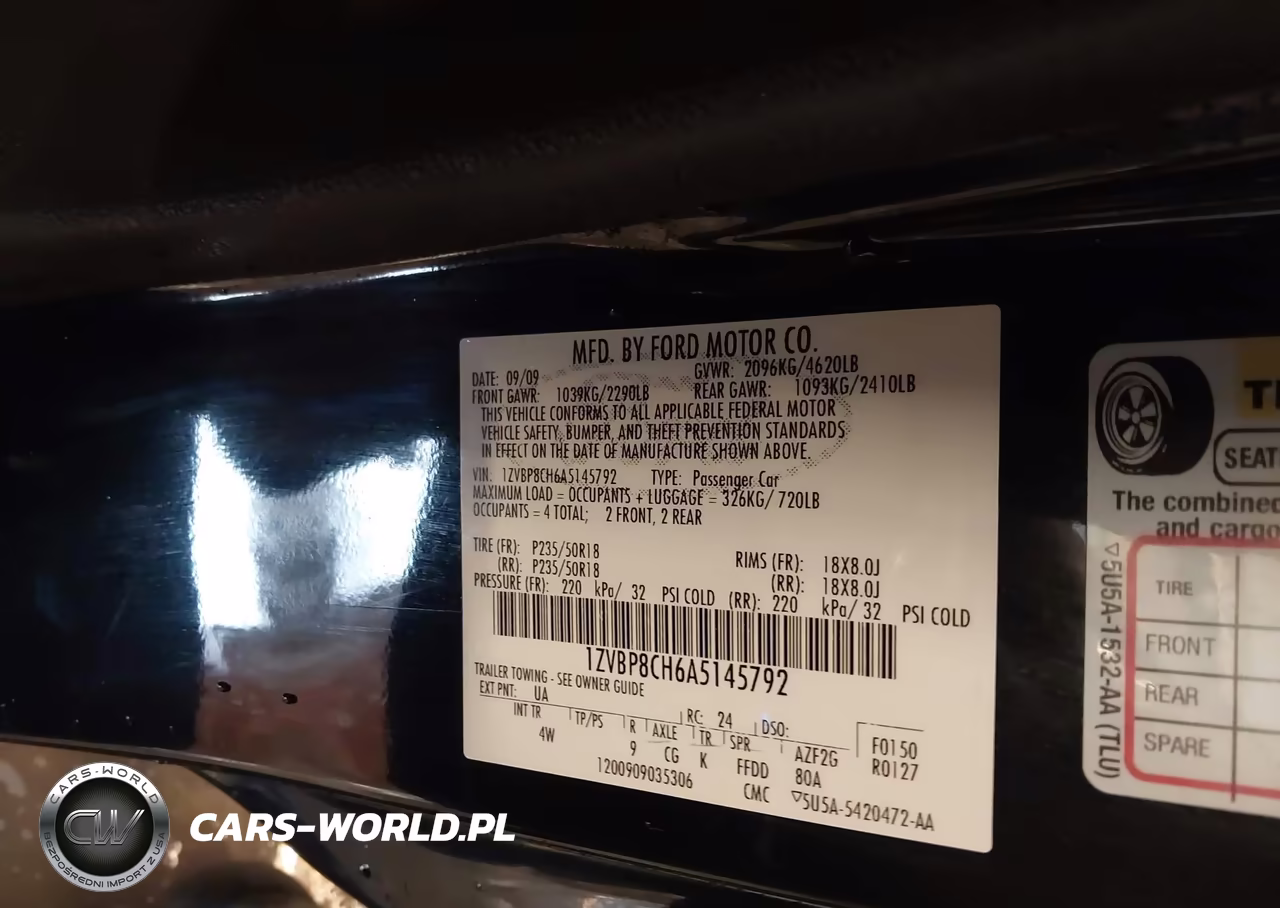 2010 Ford Mustang Gt-Gt Premium VIN:1ZVBP8CH6A5145792 - 9