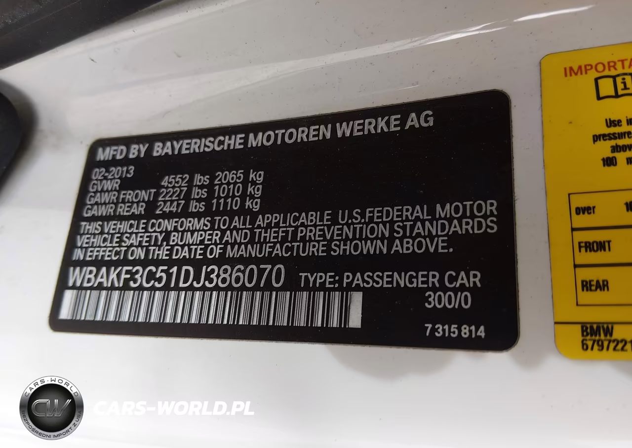 2013 BMW 328I xDrive VIN:WBAKF3C51DJ386070 - 9