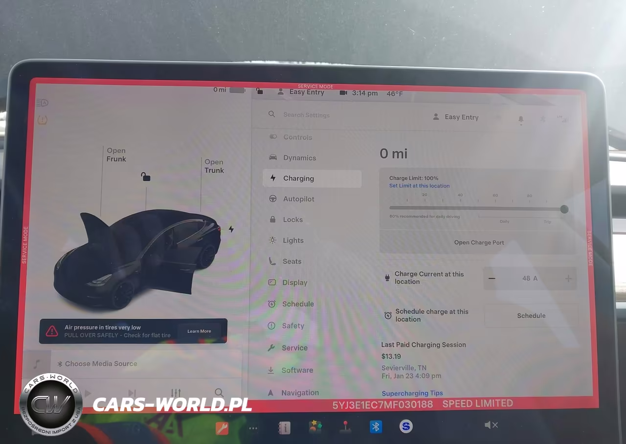 2021 Tesla Model 3 Performance Dual Motor All-Wheel Drive VIN:5YJ3E1EC7MF030188 - 16