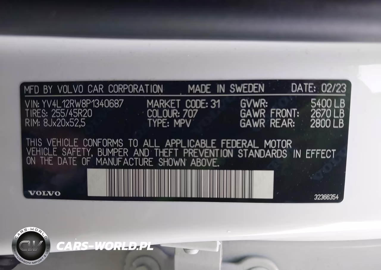 2023 Volvo Xc60 B5 Plus Dark Theme VIN:YV4L12RW8P1340687 - 9