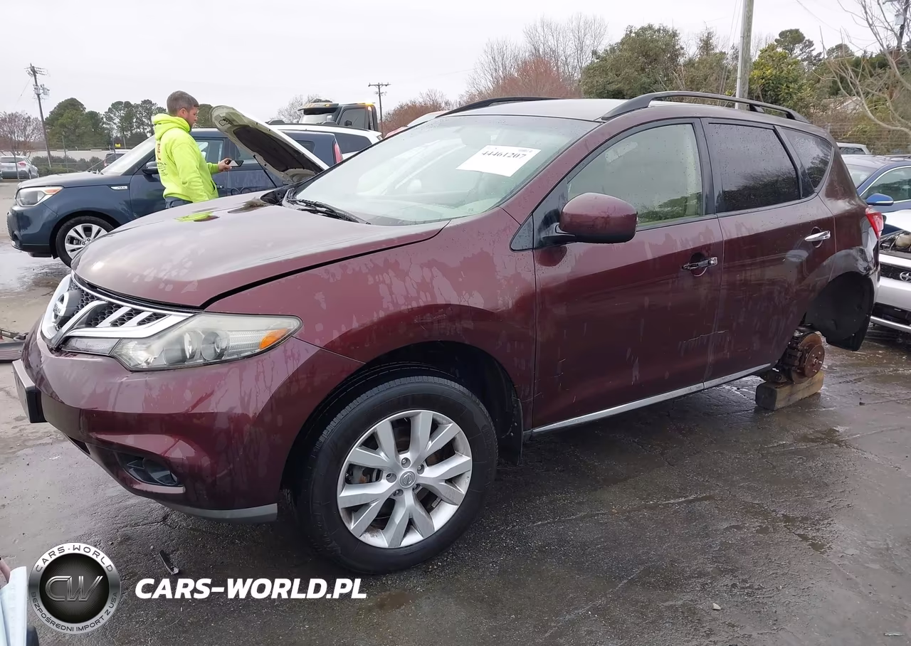 2013 Nissan Murano Sv VIN:JN8AZ1MW2DW320555 - 2