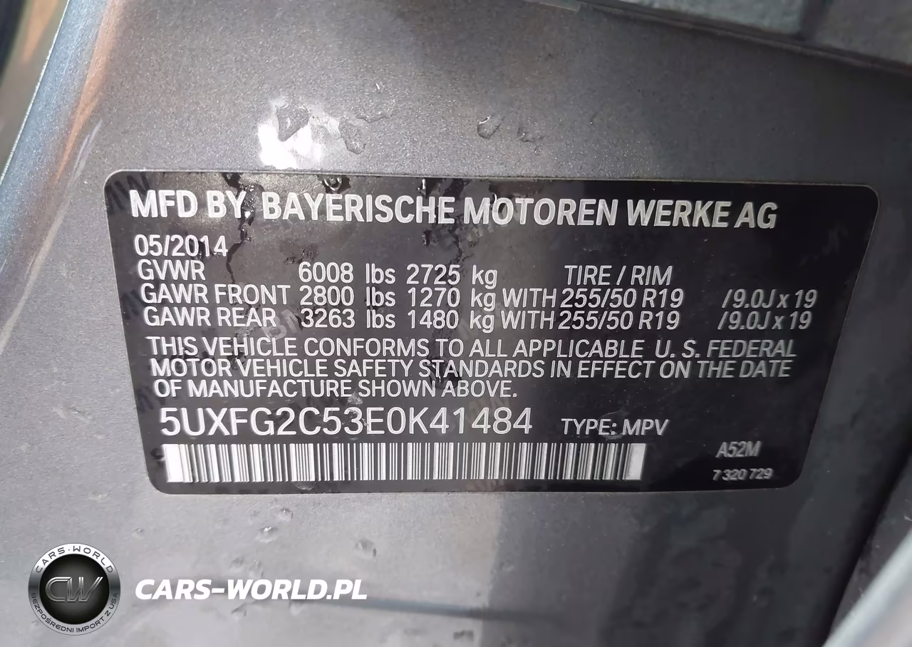 2014 BMW X6 xDrive35I VIN:5UXFG2C53E0K41484 - 9