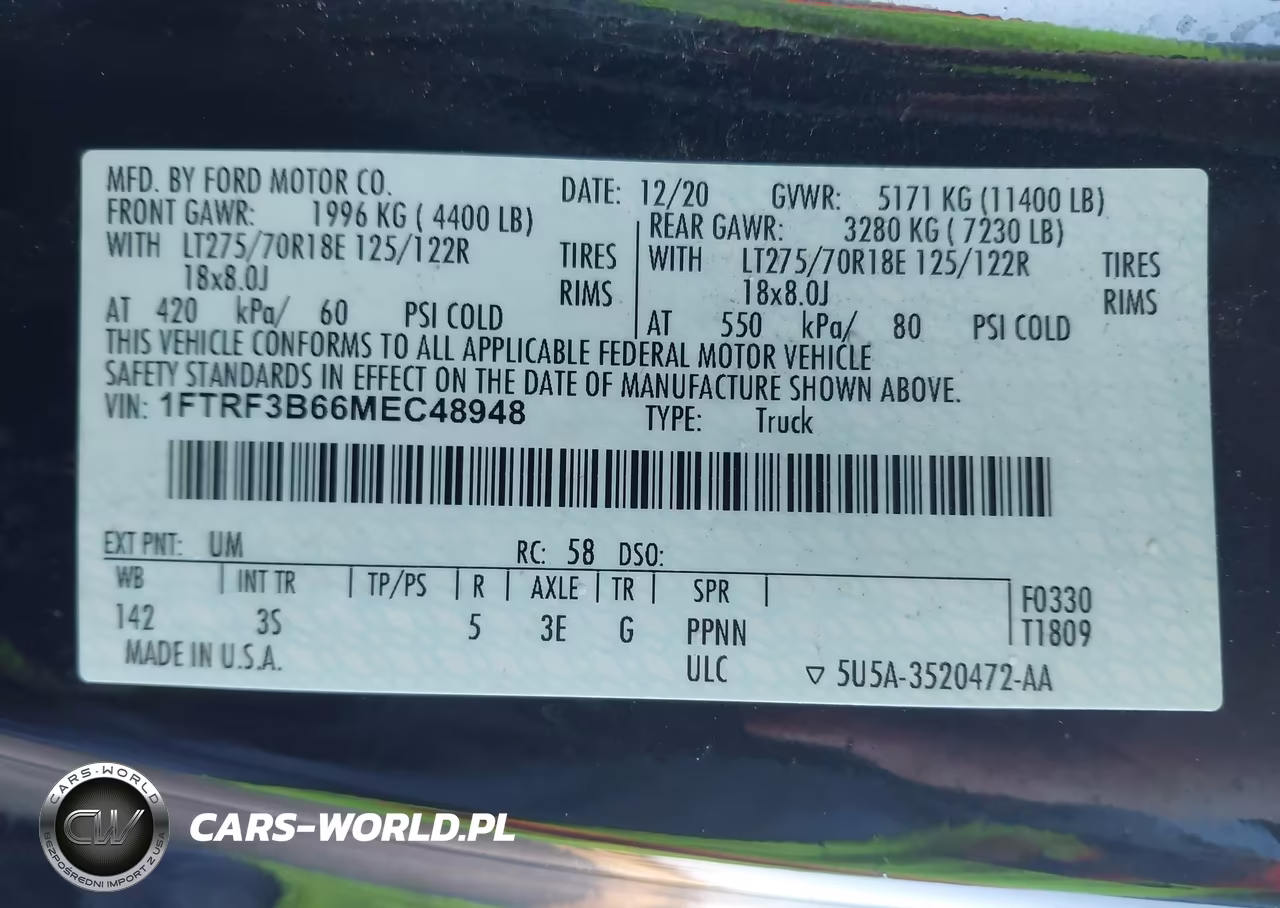 2021 Ford F-350 Xlt VIN:1FTRF3B66MEC48948 - 8