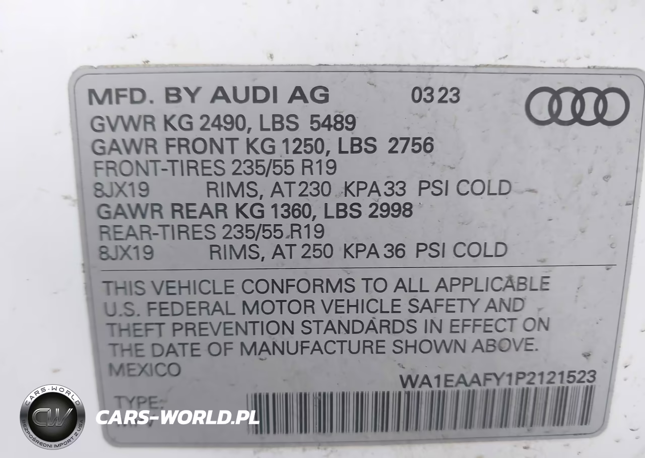 2023 Audi Q5 Premium Plus 45 Tfsi S Line Quattro VIN:WA1EAAFY1P2121523 - 9