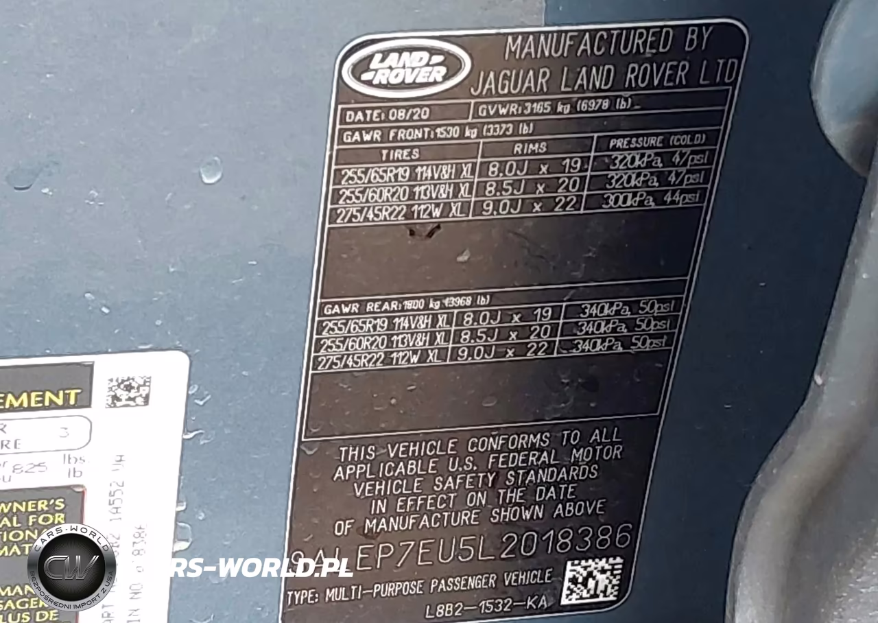 2020 Land Rover Defender 110 Se VIN:SALEP7EU5L2018386 - 9