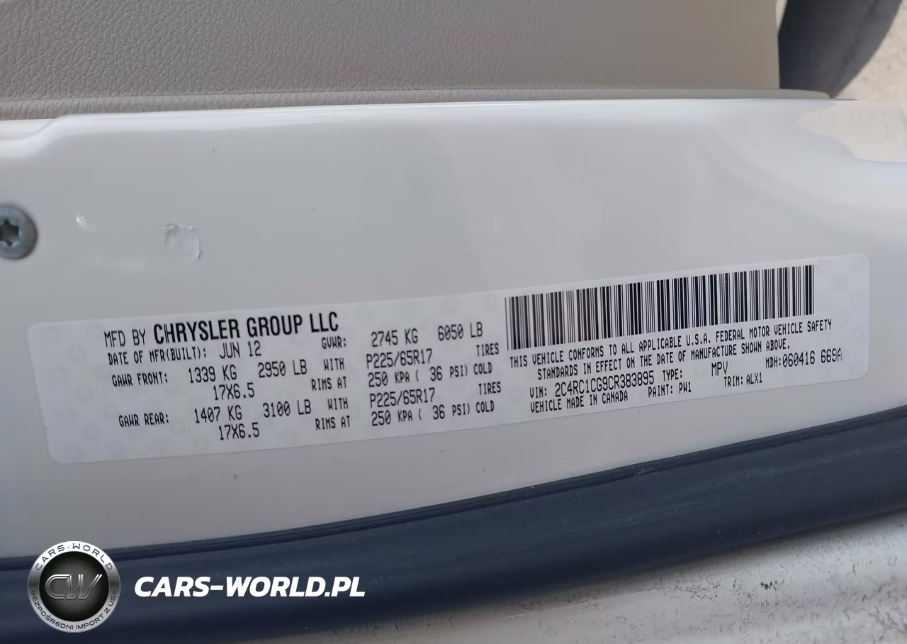 2012 Chrysler Town & Country Touring-L VIN:2C4RC1CG9CR383895 - 9