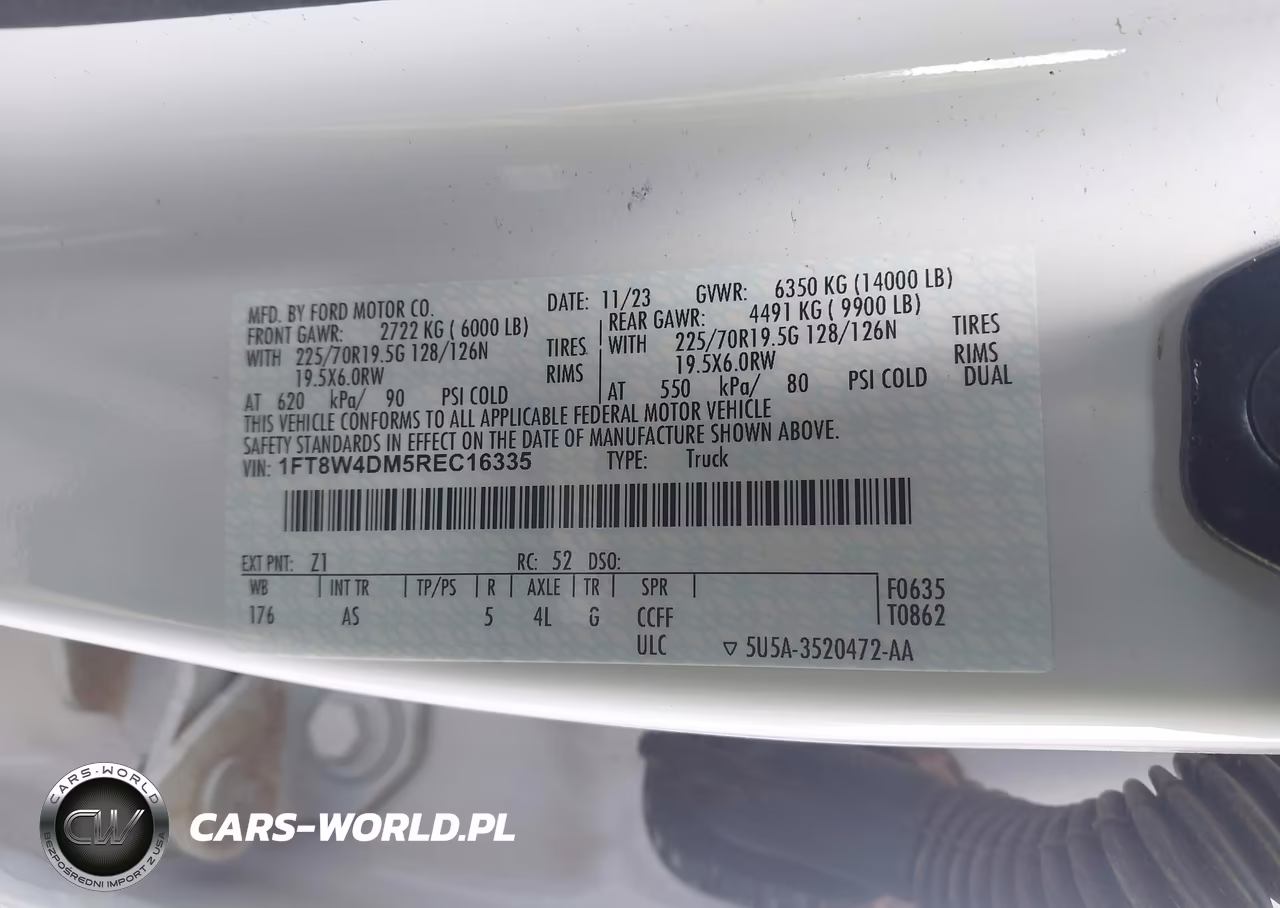 2024 Ford F-450 Xl VIN:1FT8W4DM5REC16335 - 8