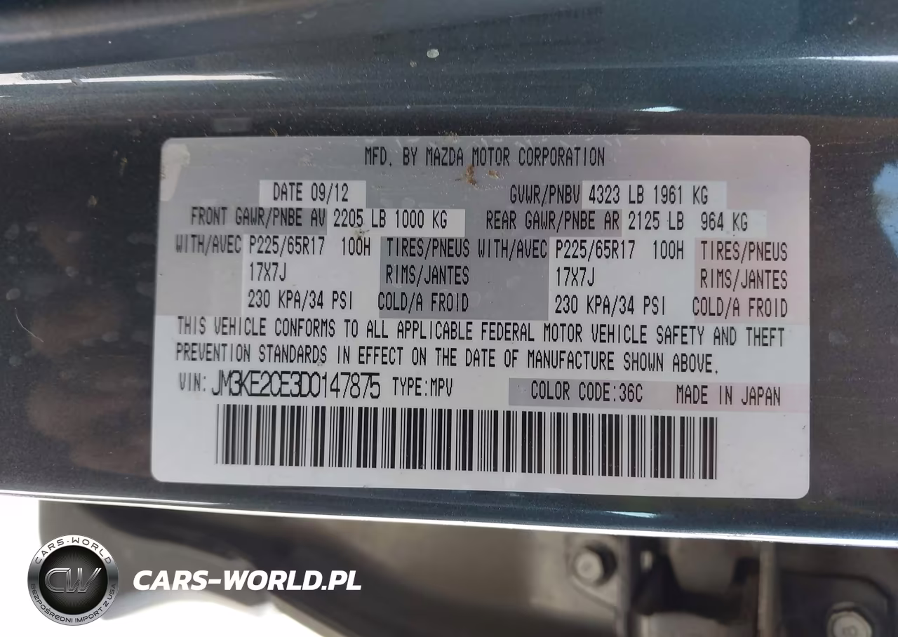 2013 Mazda Cx-5 Touring VIN:JM3KE2CE3D0147875 - 9