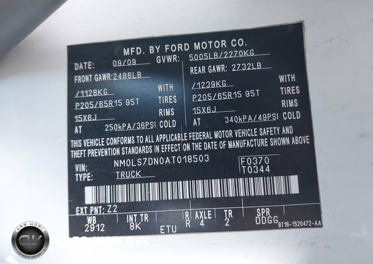 2010 Ford Transit Connect Xlt VIN:NM0LS7DN0AT018503 - 9