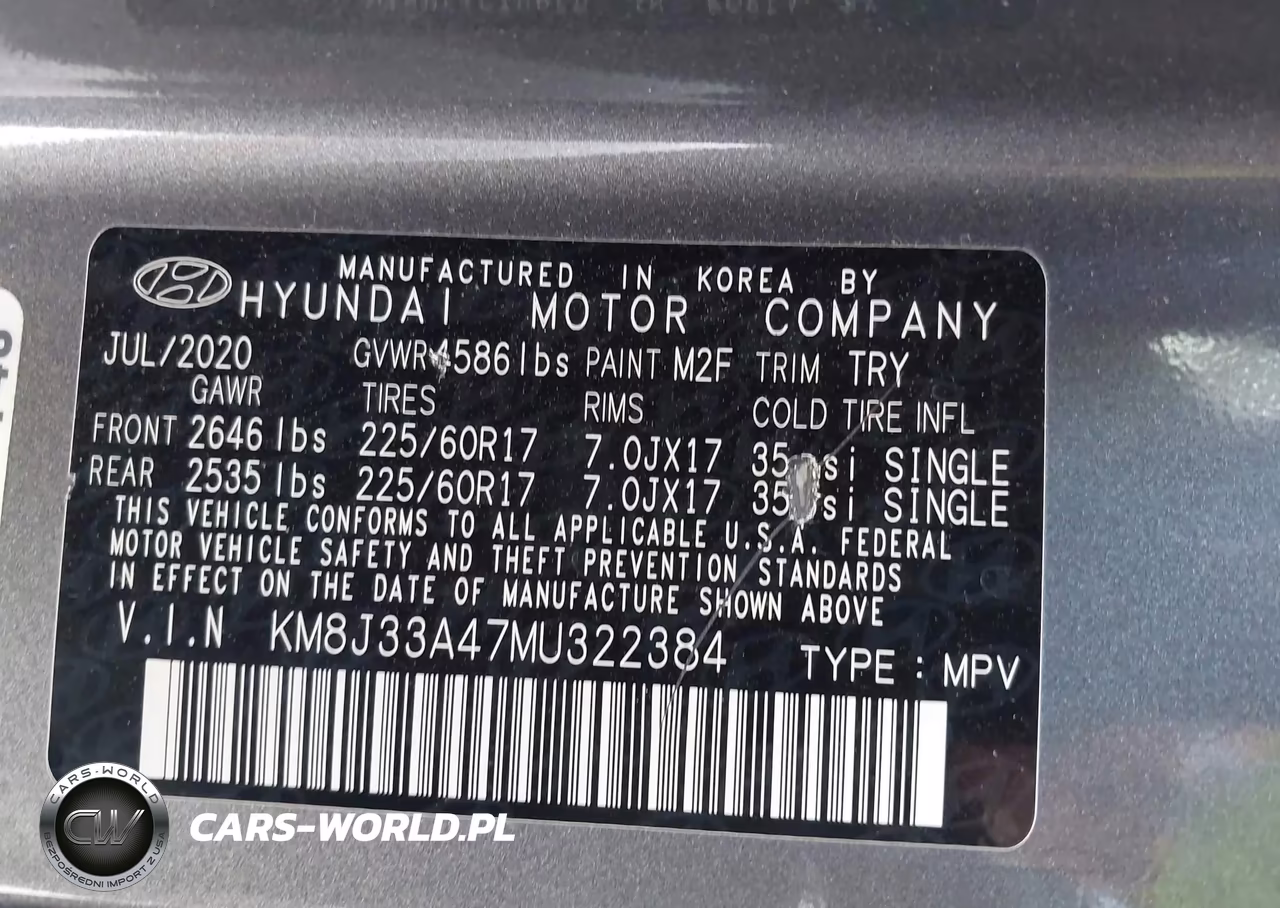 2021 Hyundai Tucson Value VIN:KM8J33A47MU322384 - 9