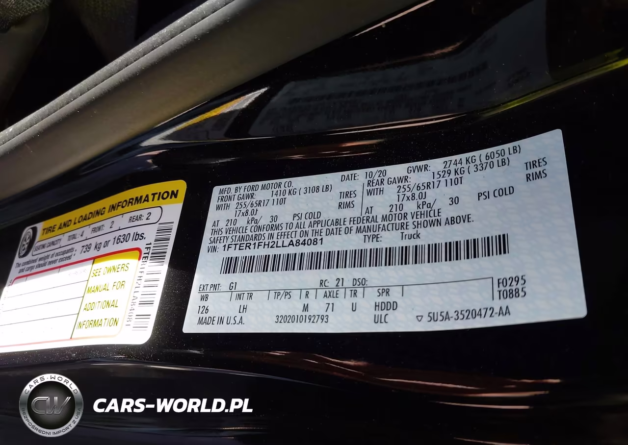 2020 Ford Ranger Xlt VIN:1FTER1FH2LLA84081 - 9