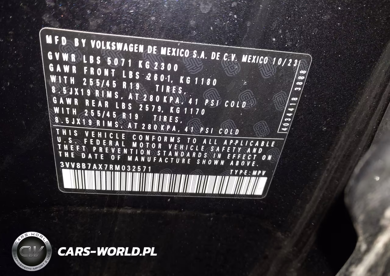 2024 Volkswagen Tiguan 2.0T Se R-Line Black VIN:3VV8B7AX7RM032571 - 9