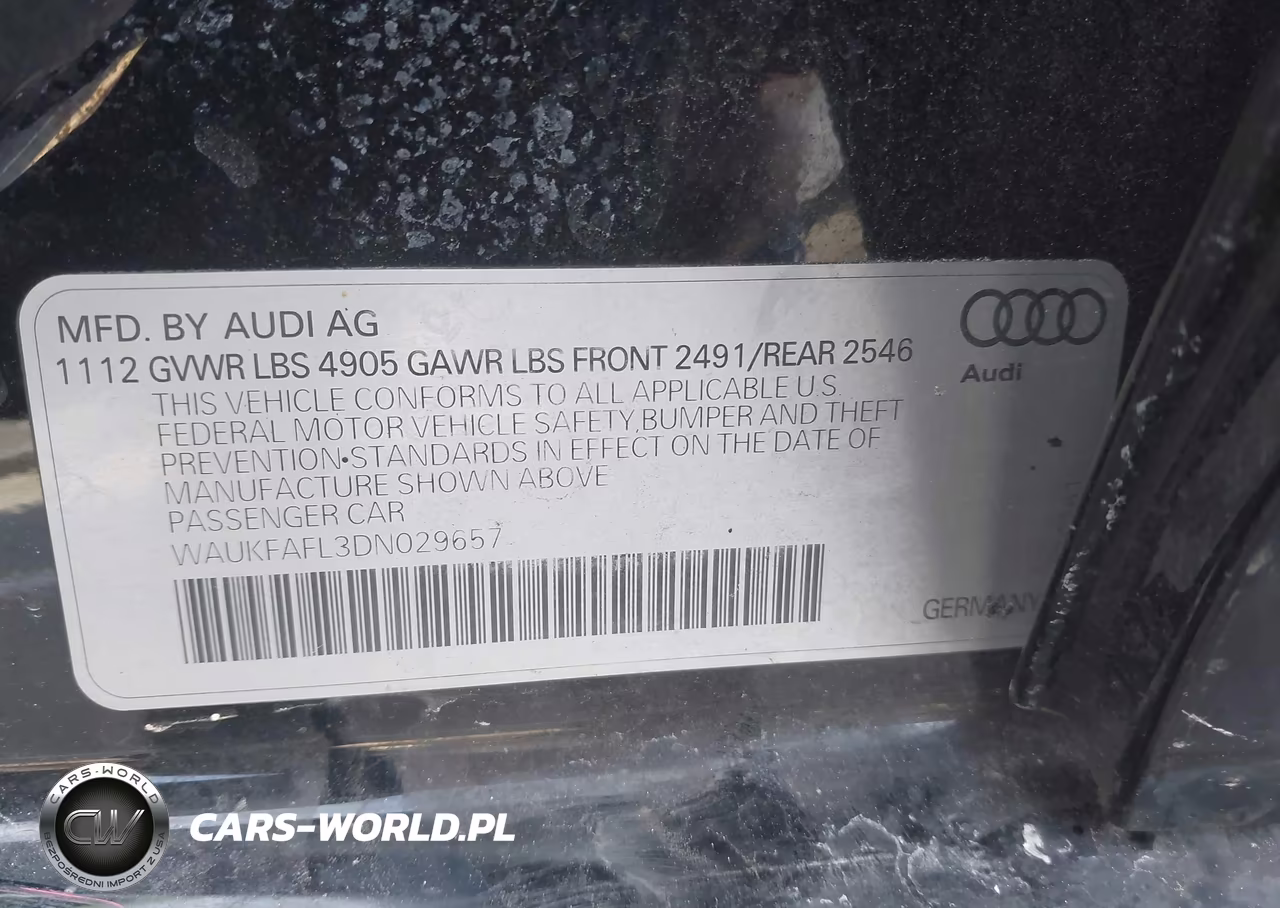 2013 Audi A4 2.0T Premium VIN:WAUKFAFL3DN029657 - 9
