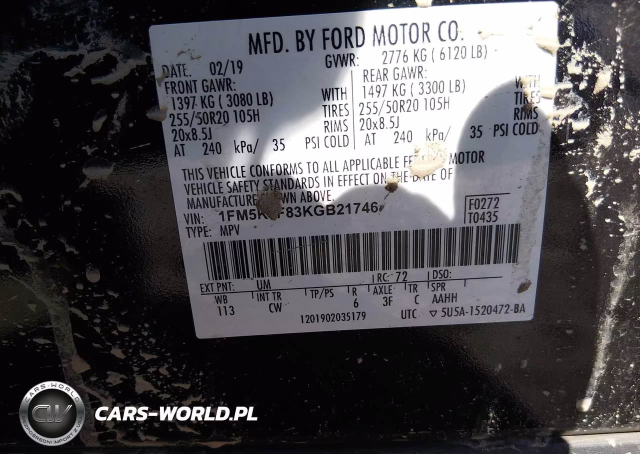 2019 Ford Explorer Limited VIN:1FM5K7F83KGB21746 - 9