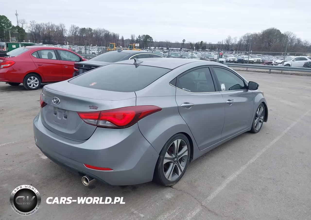 2014 Hyundai Elantra Sport VIN:KMHDH4AH1EU083116 - 4