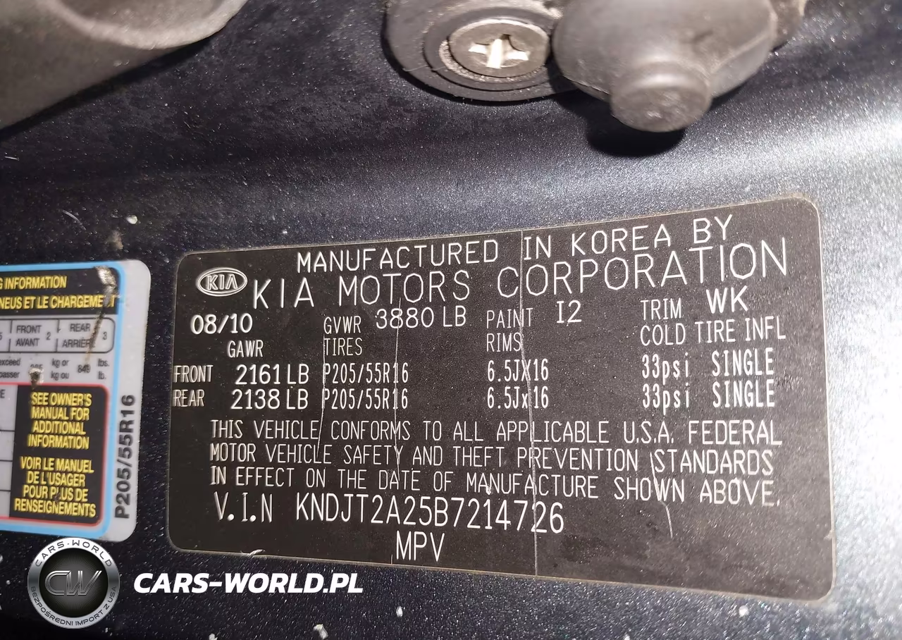 2011 Kia Soul + VIN:KNDJT2A25B7214726 - 9