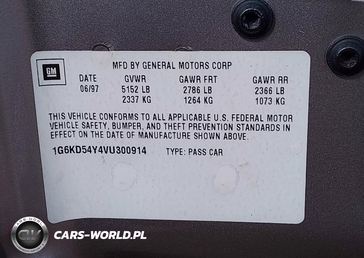 1997 Cadillac Deville Standard VIN:1G6KD54Y4VU300914 - 9