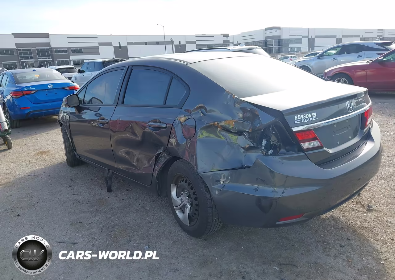 2013 Honda Civic Lx VIN:2HGFB2F58DH602540 - 3