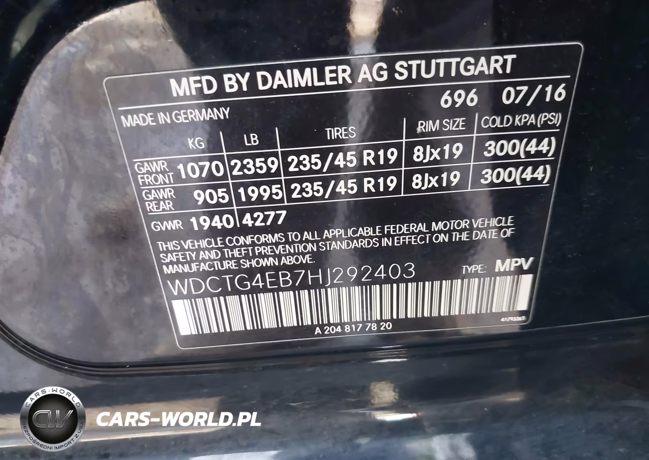 2017 Mercedes-Benz Gla 250 VIN:WDCTG4EB7HJ292403 - 9