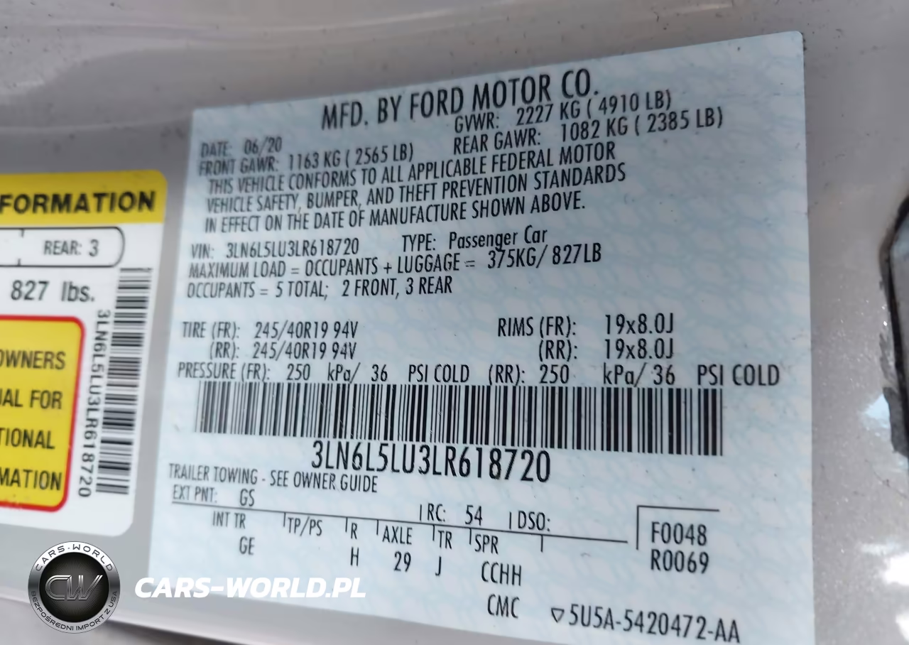 2020 Lincoln Mkz Hybrid Reserve VIN:3LN6L5LU3LR618720 - 9