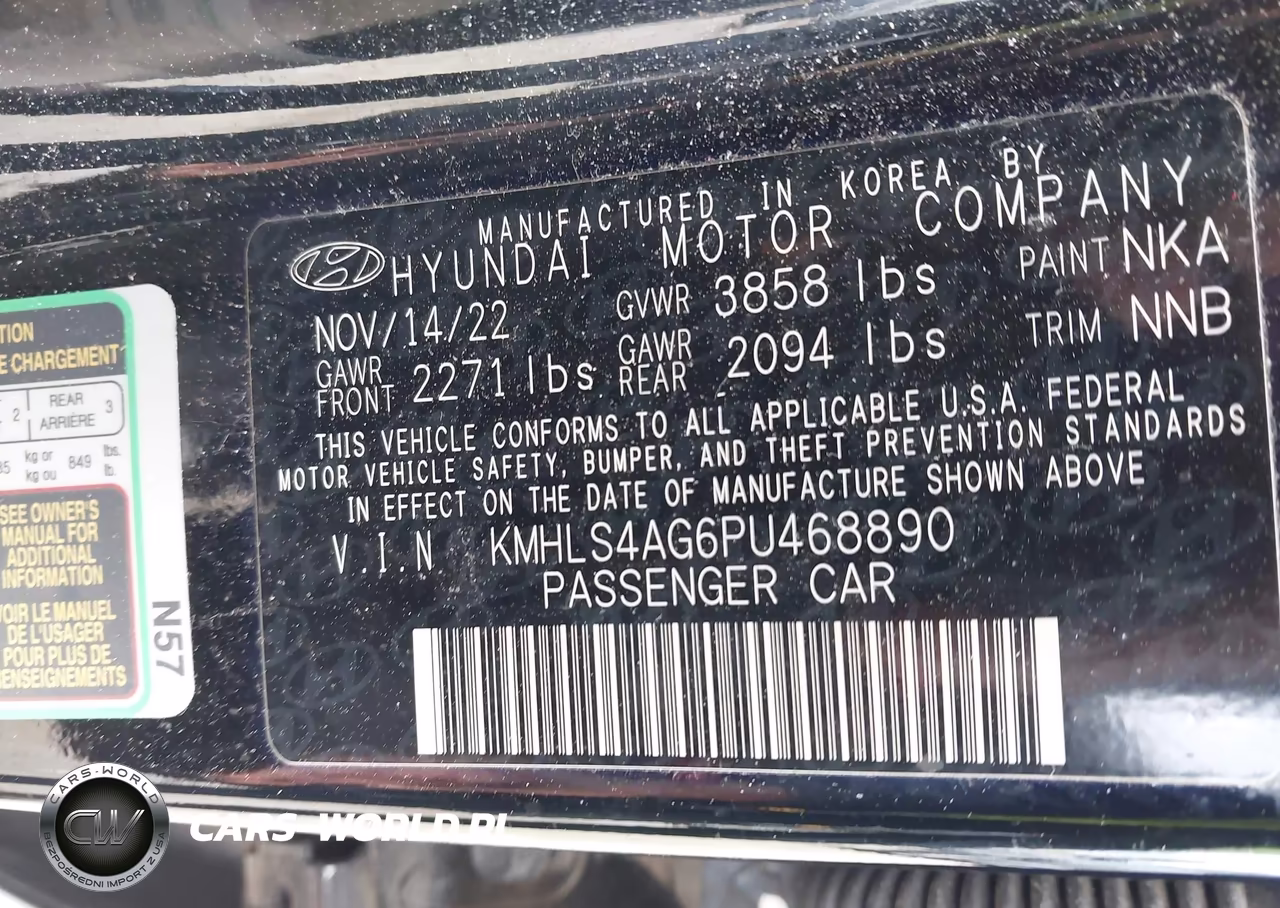 2023 Hyundai Elantra Sel VIN:KMHLS4AG6PU468890 - 9