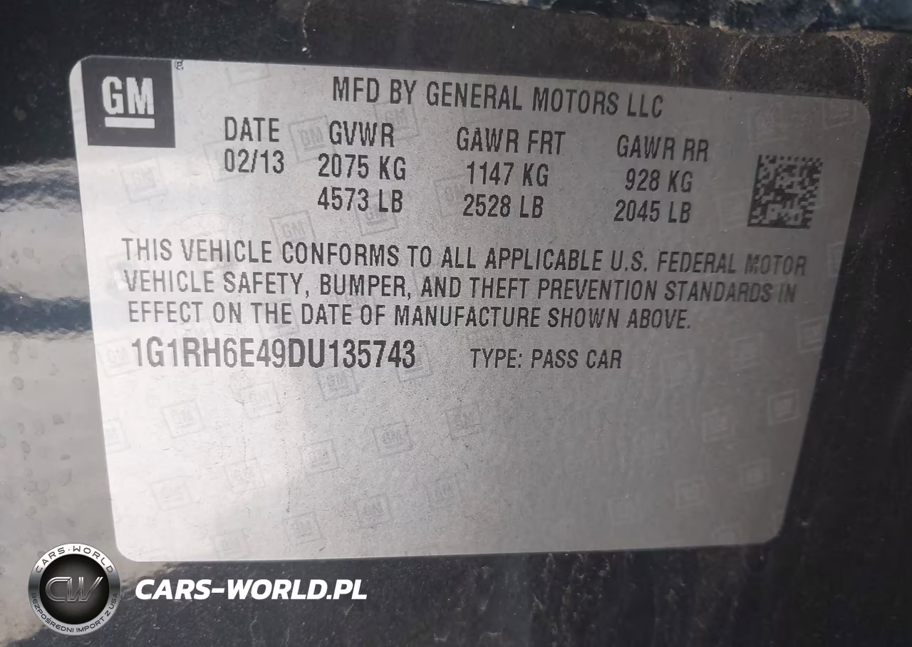 2013 Chevrolet Volt VIN:1G1RH6E49DU135743 - 9