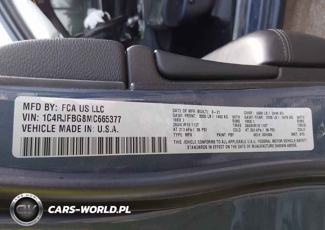 2021 Jeep Grand Cherokee Limited 4X4 VIN:1C4RJFBG8MC665377 - 9