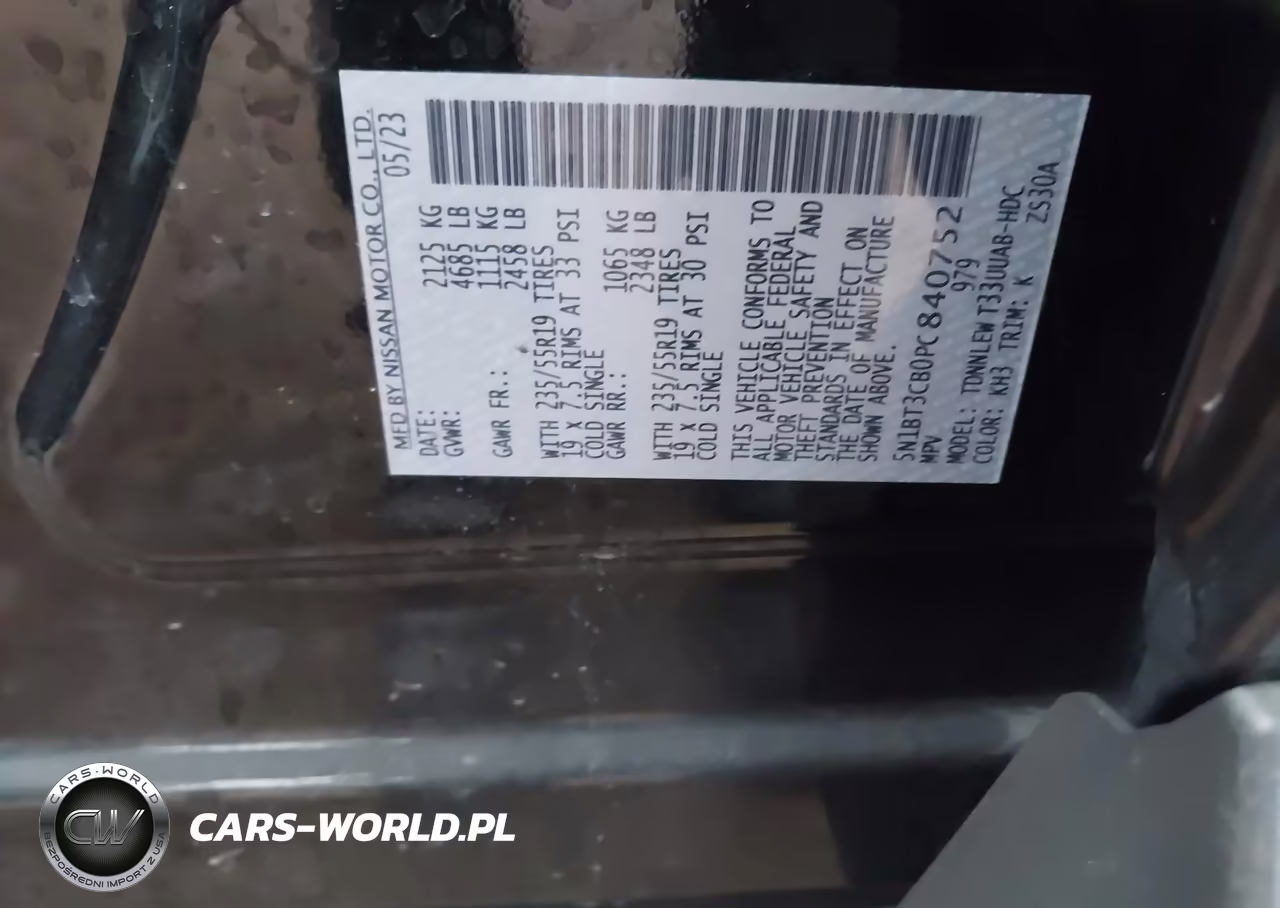 2023 Nissan Rogue Sl Intelligent Awd VIN:5N1BT3CB0PC840752 - 9