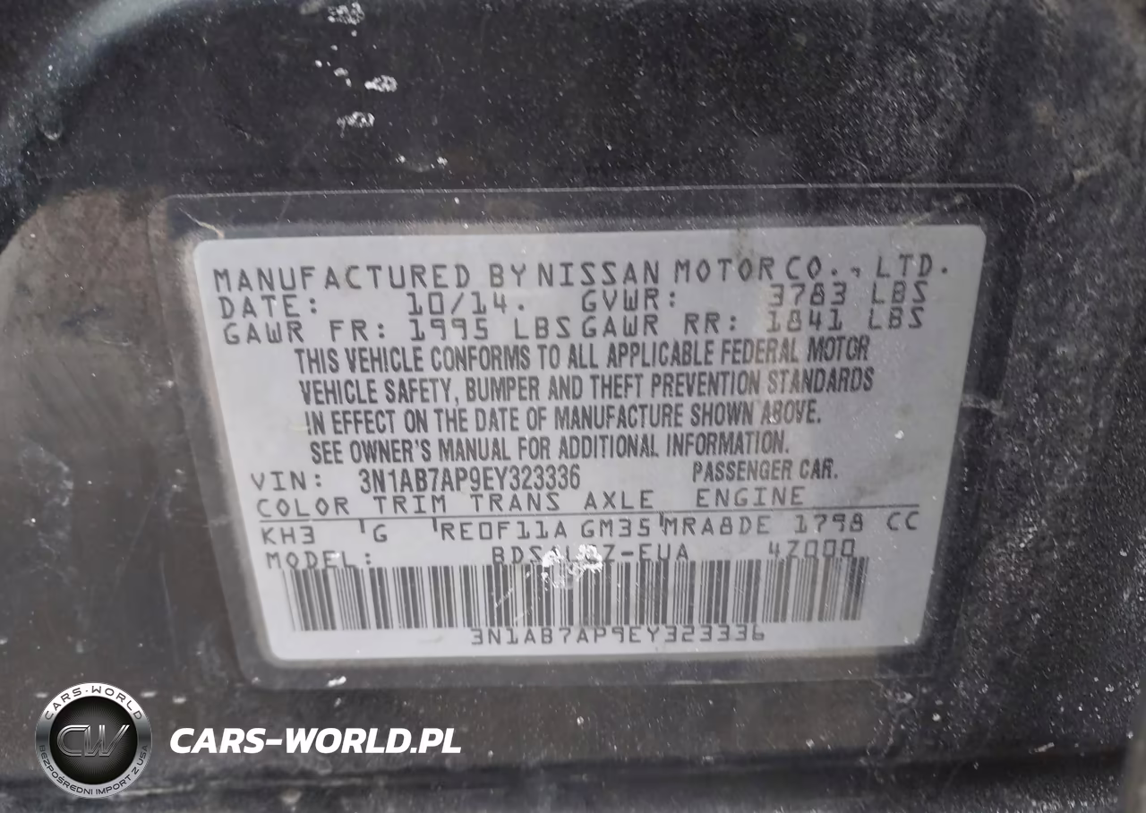 2014 Nissan Sentra S VIN:3N1AB7AP9EY323336 - 9