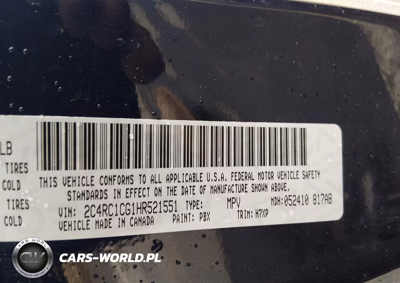 2017 Chrysler Pacifica Lx VIN:2C4RC1CG1HR521551 - 9