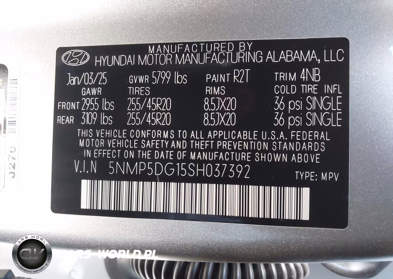 2025 Hyundai Santa Fe Hybrid Calligraphy VIN:5NMP5DG15SH037392 - 9