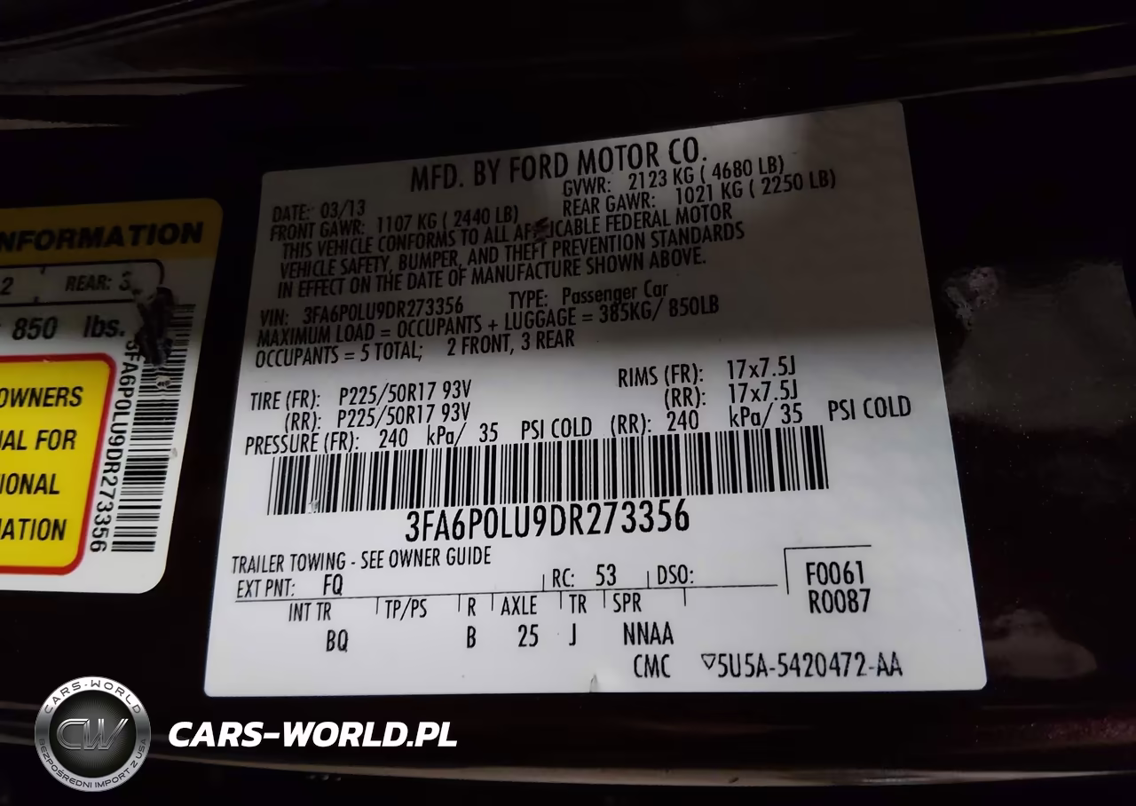 2013 Ford Fusion Hybrid Se VIN:3FA6P0LU9DR273356 - 9