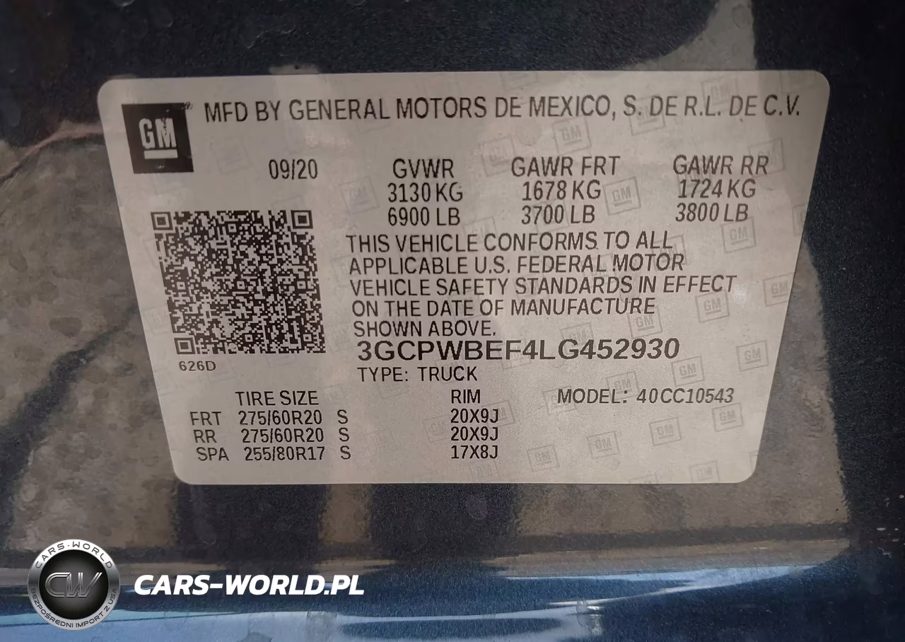 2020 Chevrolet Silverado 1500 2Wd Short Bed Custom VIN:3GCPWBEF4LG452930 - 9